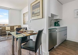 Spacious Studio | Kitchen + Laundry | Downtown White Plains in White Plains