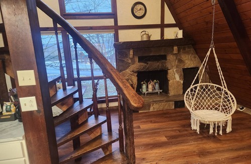 McGrann Ski Chalet | A- Frame Adventures - Cozy Chalet that borders Crooked Creek Lake Park.