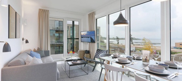 Beach front apartment in Lembruch/Dümmer See with lake view in Lembruch/Dümmer See