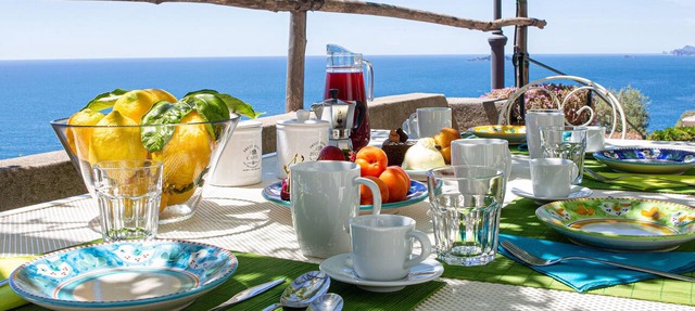 Casa Le Calle - Terrace overlooking the sea in Positano