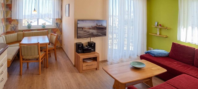 Cozy vacation apartment in Ahlbeck with sea view and balcony on Usedom in Ahlbeck