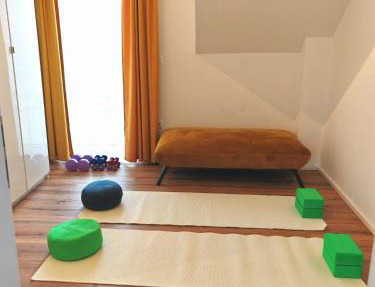 Golden Home with Barbecue, Yoga, Football Table in Sinsheim