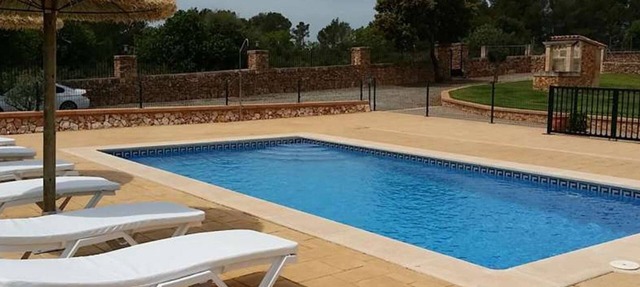 Natural stone villa with pool and garden in Palma