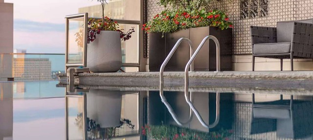 Philly Skyline Stay with Rooftop Pool + Kitchen in Philadelphia