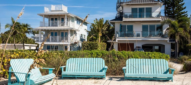 Prefect Beach Villa with private beach and heated pool. Gulf front at its's best in Holmes Beach