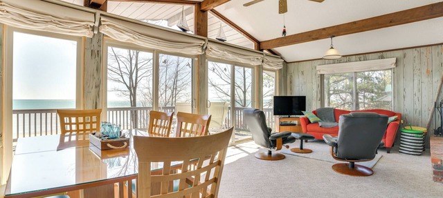 Private Beach: Waterfront Home on Lake Huron! in Greenbush