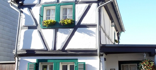 Romantic half-timbered house in the historic town center in Sinzig