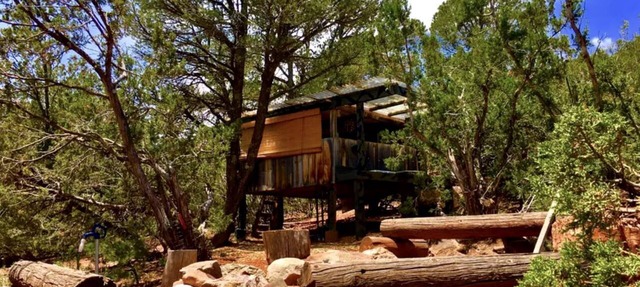 Rustic Tree House Rental with a Fire Pit in Bernalillo County, New Mexico in Tijeras