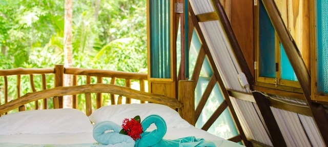 Secluded Beach Front Cabin in Jungle Setting. in Cabuya