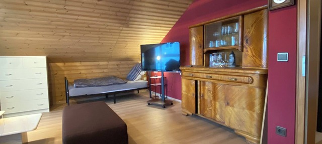 Spacious vacation apartment approx. 100 sqm with balcony and beautiful view in Parkstein