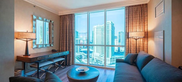 No Resort Fee Strip View Suite + Free Valet + Pool in Las Vegas