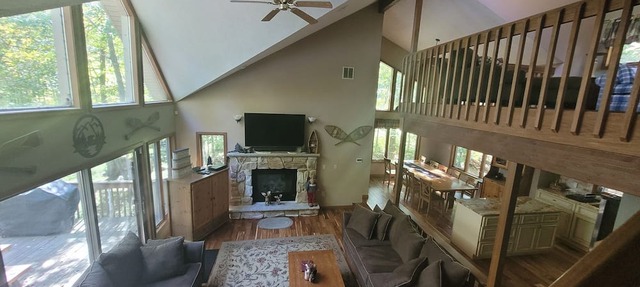 Stunning lakefront home in the Big Bass Lake Community in Gouldsboro