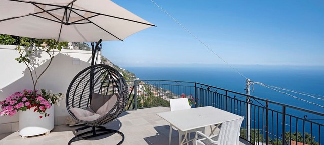 Room 'Amalfi Sea View' with Sea View, Wi-Fi and Air Conditioning in Furore